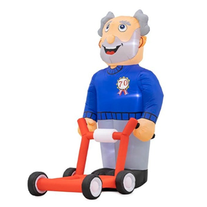 Opblaasbare Abraham Rollator pop van 2,3 meter hoog, geschikt voor binnen en buitengebruik. Opblaasbare Abraham Rollator pop van 2,3 meter hoog, geschikt voor binnen en buitengebruik.